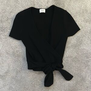 aritzia tie front top